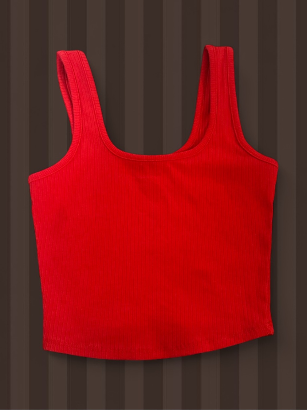Tilly's Red Ribbed Tank Top - Women's